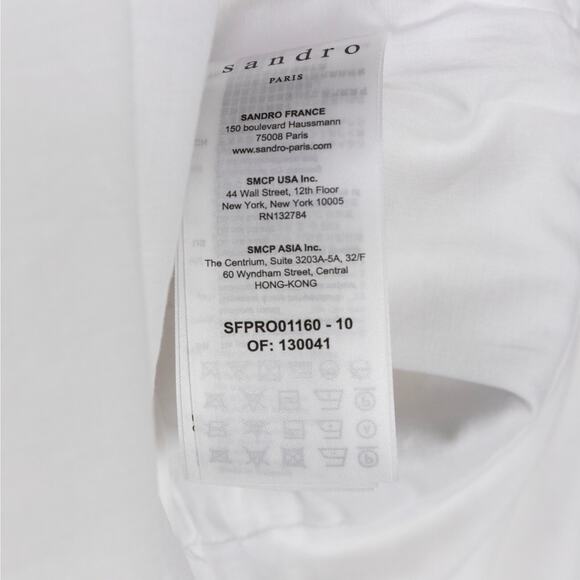 Sandro Women Reyan Tweed Trim Dress White Size 36/S or 4US - Picture 6 of 8